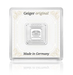 5 grams Geiger Edelmetalle Silver Square Bar