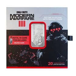 2023 PAMP Suisse Call of Duty 20th Anniversary 1 oz Silver Bar