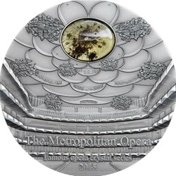 2015 - $10 Famous Opera II - The Metropolitan Opera 2 Oz Silver Coin Palau