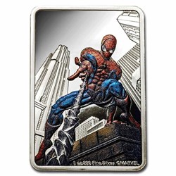 2023 - Niue 1 oz Silver $2 Marvel: Spider Man Poster Coin