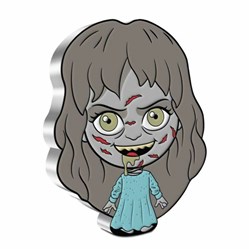 2022 - Horror Series The Exorcist 1oz Silver Chibi Coin Niue