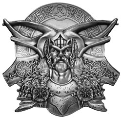 2022 - Ghana Norse Gods Thor Ultra High Relief Silver Plated Antiqued GH¢2 Coin