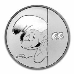 2023 - Smurfs Smurfs 65th Anniversary 1 Oz 999 Silver Niue ST/BU