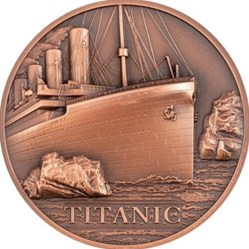 2022 - 50g Copper RMS Titanic Antique Finish $1