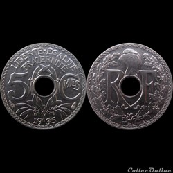 1935 - 05 cts petit module - Paris