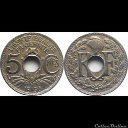 1936 - 05 cts petit module - Paris