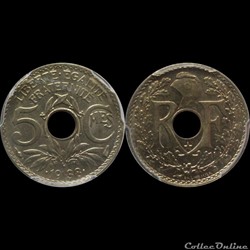 1938 - 05 cts petit module - Paris - •1938• (*)