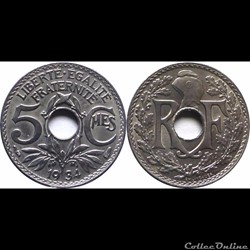 1934 - 05 cts petit module - Paris