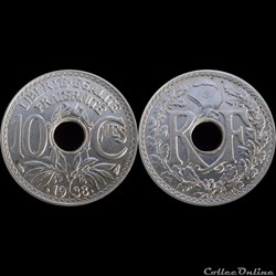 1938 - 10 cts - Paris - •1938•