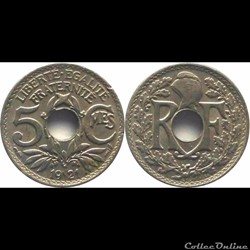 1921 - 05 cts petit module - Paris