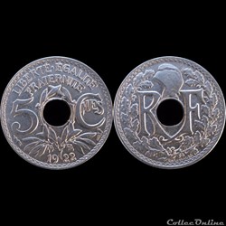 1922 - 05 cts petit module - Paris