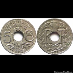 1925 - 05 cts petit module - Paris