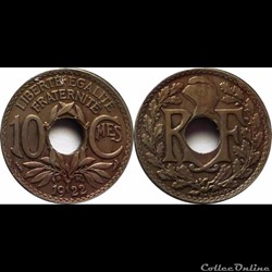 1922 - 10 cts - Poissy
