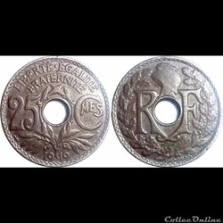 1919 - 25 cts non souligné