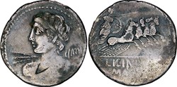 354/1. Licinia - denarius (84 BC)
