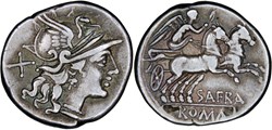 206/1. Afrania - denarius (150BC)