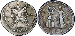 281/1. Furia - denarius (119 BC)