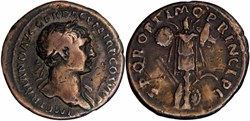 2. Trajan. 226 - denarius (Trophy)
