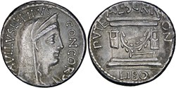 417/1a. Aemilia & Scribonia (62 BC)