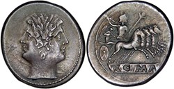 030/1. Anonymous - quadrigatus (225−214 BC)