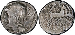 236/1a. Baebia - denarius (137 BC)