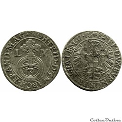 Brandenburg-Ansbach - John Frederick - Groschen - 1682