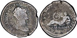 2. Trajan. 266 - denarius (Via Traiana)