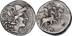 075/1c. Anonymous (C AL) - denarius (209-208 BC)