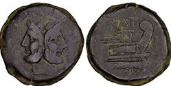 200/2. Pinaria - as (155 BC)
