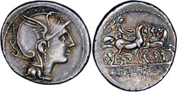 299/1a. Claudia, Manlia, Urbinia (111–110 BC)