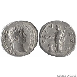 3.268d. Hadrian - denarius (Salus)