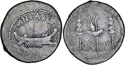 544/30. Mark Antony LEG XV (32-31 BC)
