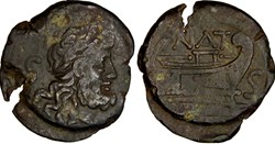 200/3. Pinaria - semis (155 BC)