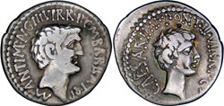 517/2. Antony & Octavian (41 BC)