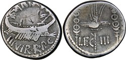 544/15. Mark Antony LEG III (32-31 BC)