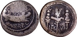 544/18. Mark Antony LEG V (32-31 BC)