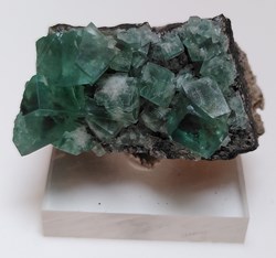 Fluorine Diana Maria Mine, Helen's Pocket, Angleterre, 3x2x1,5 cm