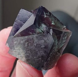 Fluorite Fairy Holes Pocket, Lady Annabella Mine 2x2x2 cm