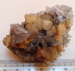Quartz calcite et dolomite, Houillères du Brabant, puits de la Bacnure, Herstal