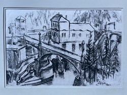 SCHICKER 163 Brücke mit Mühle?