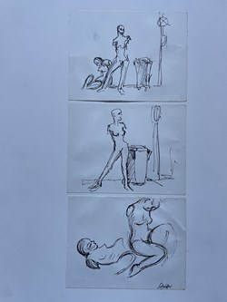 SCHICKER 196 Figurenkomposition I, II u