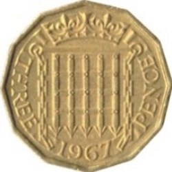 3 Pence Elizabeth II 1955