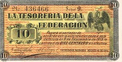 Mexique-10 centavos-06-09-1913-Guyamas Sonora