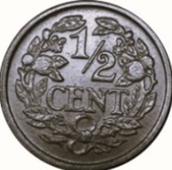 ½ cent - Wilhelmina Pays-Bas 1901