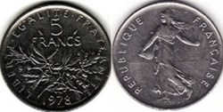 5 Francs Semeuse 1987