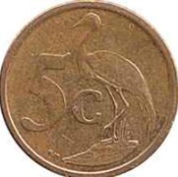 5 cents en afrikaans - SUID AFRIKA Afrique du Sud 2007