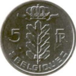 5 Francs Belgique 1975