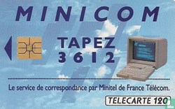 France- Minicom Tapez 3612- Solaïque 03 (1990)