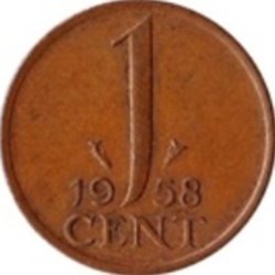 1 Cent Pays-Bas 1954