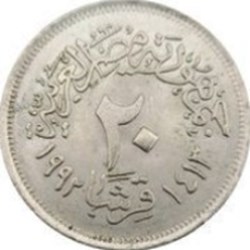 20 piastres 1992 Egypte